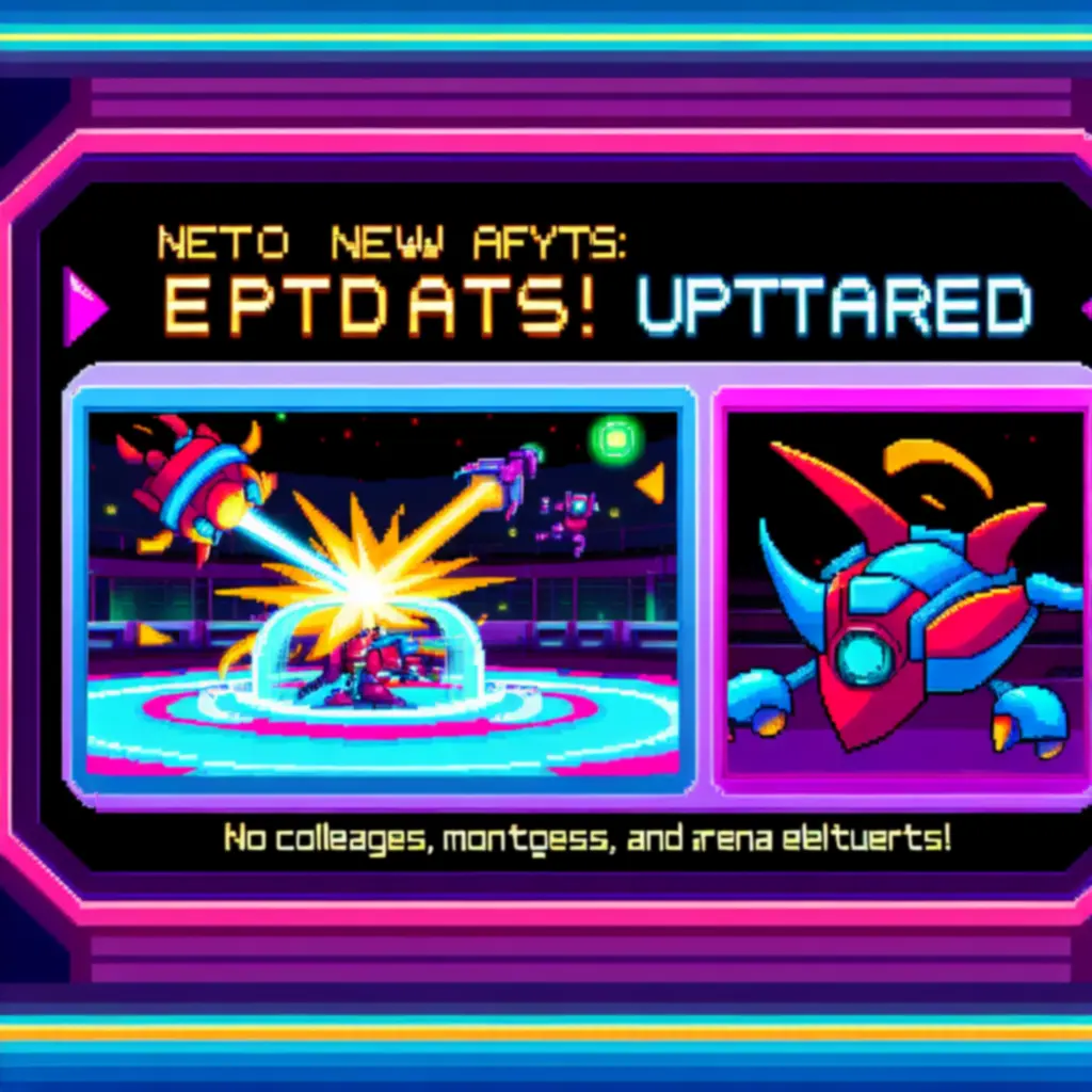 Zapowiedź aktualizacji gry Crunchyroll: Roto Force z nową areną i bossem