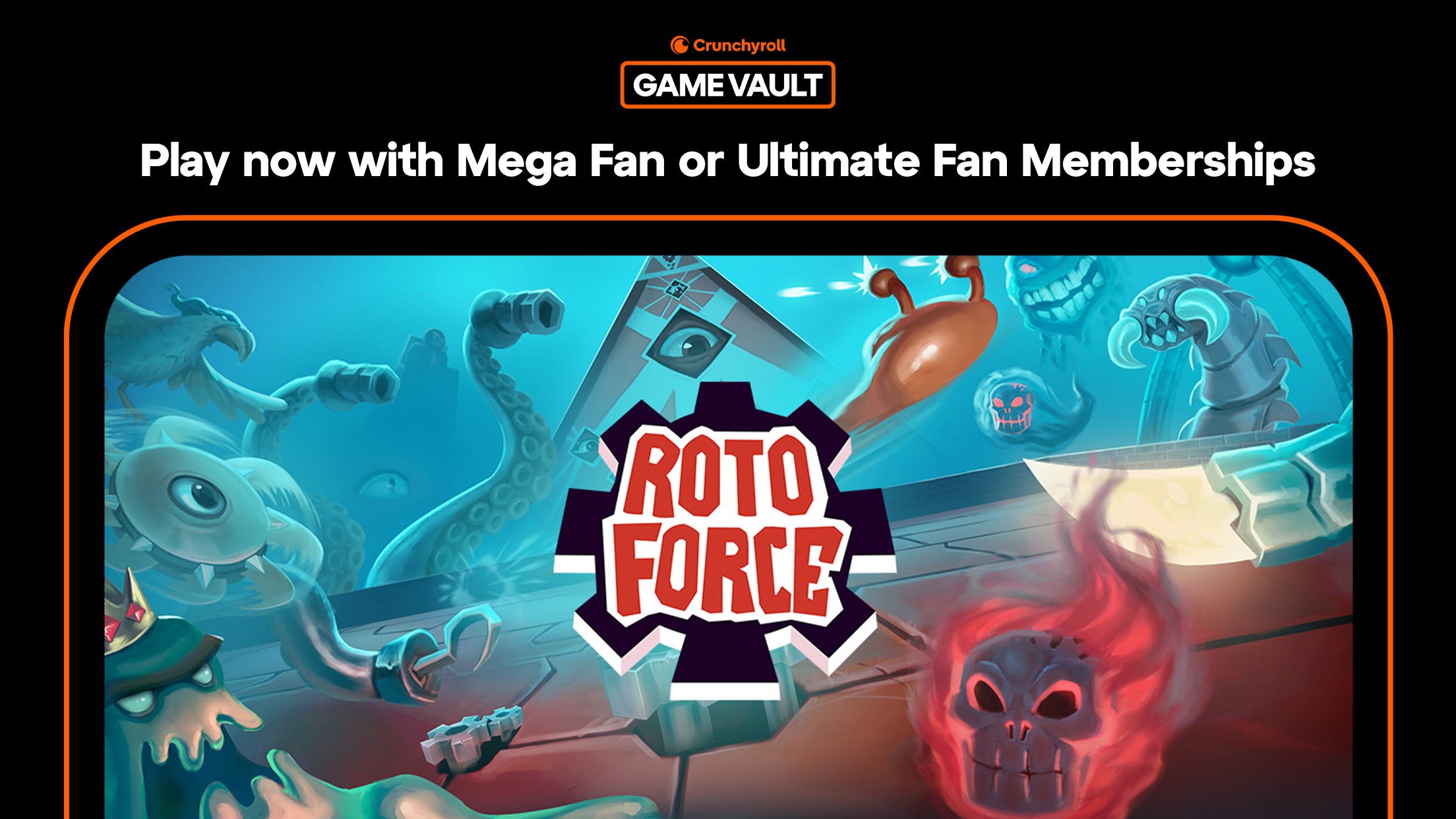 Dynamiczna scena akcji z gry Roto Force w neonowym stylu pixel art