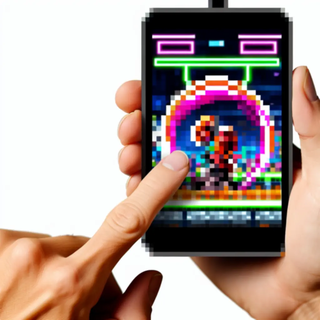 Interfejs sterowania dotykowego gry Roto Force na urządzeniu mobilnym